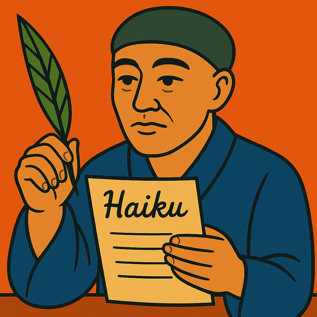 Portrait of Matsuo Bashō, the master of haiku