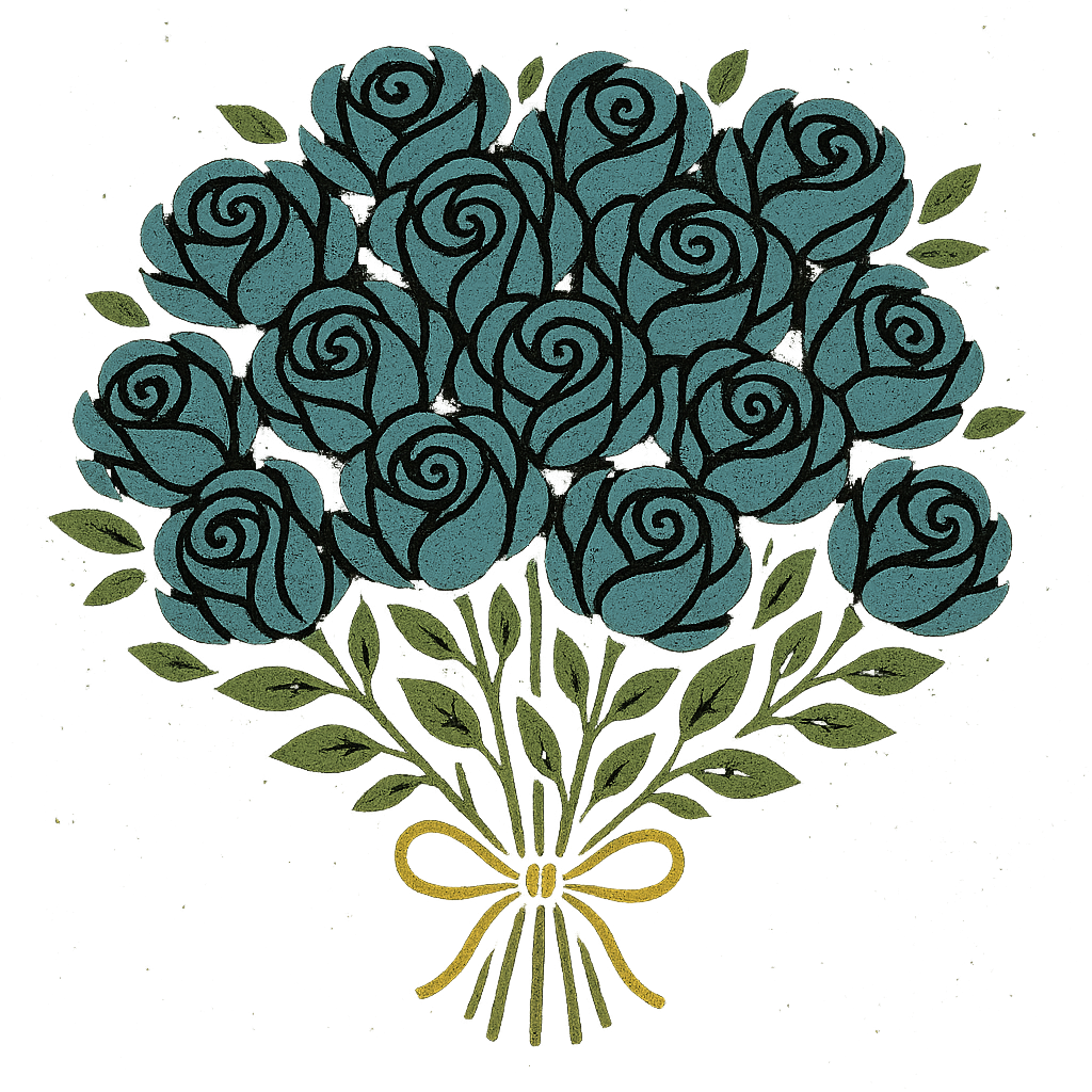 blue rose bundle